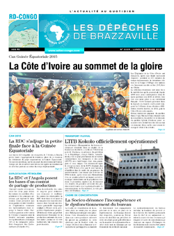 Les Dépêches de Brazzaville : Édition kinshasa du 09 février 2015