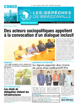 Les Dépêches de Brazzaville : Édition brazzaville du 25 février 2015