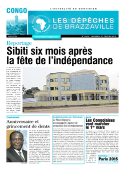 Les Dépêches de Brazzaville : Édition brazzaville du 27 février 2015
