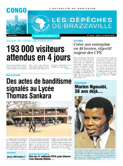 Les Dépêches de Brazzaville : Édition brazzaville du 19 mars 2015