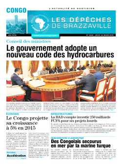 Les Dépêches de Brazzaville : Édition brazzaville du 26 mars 2015