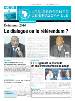 Les Dépêches de Brazzaville : Édition brazzaville du 30 mars 2015