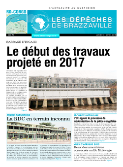 Les Dépêches de Brazzaville : Édition kinshasa du 13 avril 2015