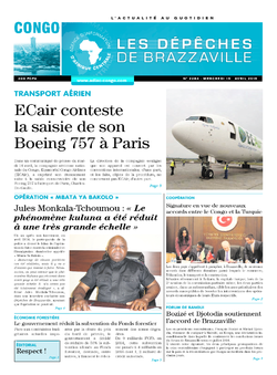 Les Dépêches de Brazzaville : Édition brazzaville du 15 avril 2015