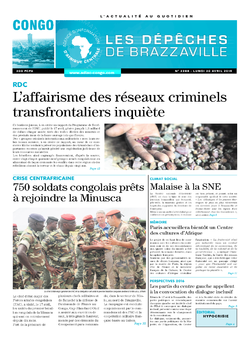 Les Dépêches de Brazzaville : Édition brazzaville du 20 avril 2015