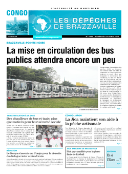 Les Dépêches de Brazzaville : Édition brazzaville du 24 avril 2015