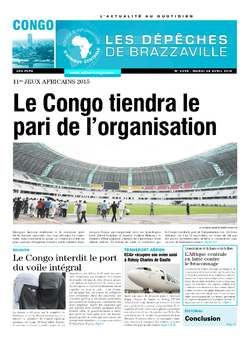 Les Dépêches de Brazzaville : Édition brazzaville du 28 avril 2015