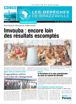 Les Dépêches de Brazzaville : Édition brazzaville du 05 mai 2015