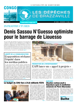 Les Dépêches de Brazzaville : Édition brazzaville du 15 mai 2015