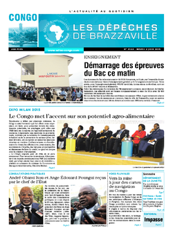 Les Dépêches de Brazzaville : Édition brazzaville du 02 juin 2015