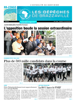Les Dépêches de Brazzaville : Édition kinshasa du 23 juin 2015