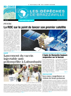 Les Dépêches de Brazzaville : Édition kinshasa du 25 juin 2015