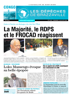 Les Dépêches de Brazzaville : Édition brazzaville du 03 juillet 2015