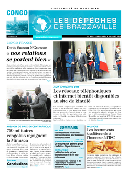 Les Dépêches de Brazzaville : Édition brazzaville du 08 juillet 2015