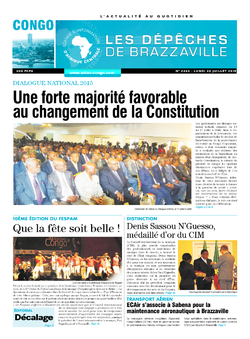 Les Dépêches de Brazzaville : Édition brazzaville du 20 juillet 2015