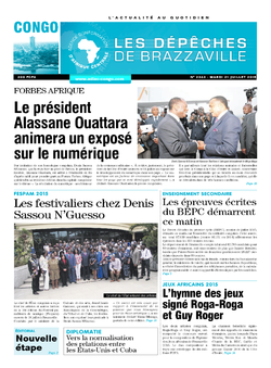 Les Dépêches de Brazzaville : Édition brazzaville du 21 juillet 2015