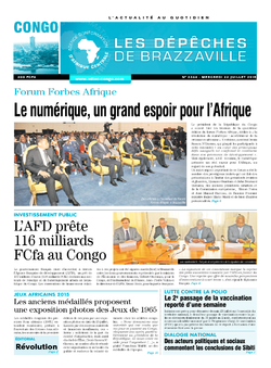 Les Dépêches de Brazzaville : Édition brazzaville du 22 juillet 2015