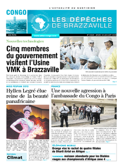 Les Dépêches de Brazzaville : Édition brazzaville du 23 juillet 2015