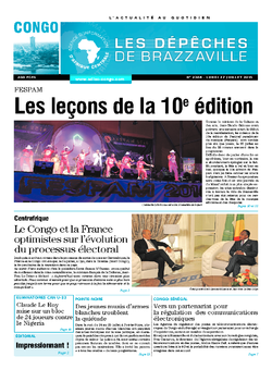 Les Dépêches de Brazzaville : Édition brazzaville du 27 juillet 2015