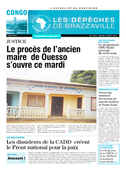 Les Dépêches de Brazzaville : Édition brazzaville du 04 août 2015
