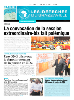 Les Dépêches de Brazzaville : Édition kinshasa du 11 août 2015