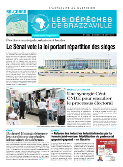 Les Dépêches de Brazzaville : Édition kinshasa du 12 août 2015