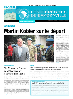 Les Dépêches de Brazzaville : Édition kinshasa du 08 septembre 2015