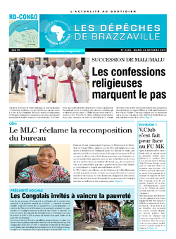 Les Dépêches de Brazzaville : Édition kinshasa du 20 octobre 2015