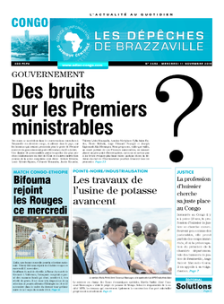 Les Dépêches de Brazzaville : Édition brazzaville du 11 novembre 2015