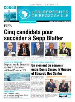 Les Dépêches de Brazzaville : Édition brazzaville du 13 novembre 2015