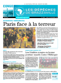 Les Dépêches de Brazzaville : Édition brazzaville du 16 novembre 2015