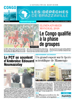 Les Dépêches de Brazzaville : Édition brazzaville du 18 novembre 2015