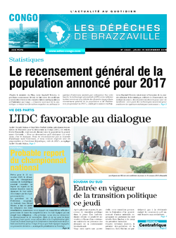 Les Dépêches de Brazzaville : Édition brazzaville du 19 novembre 2015