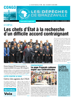 Les Dépêches de Brazzaville : Édition brazzaville du 01 décembre 2015