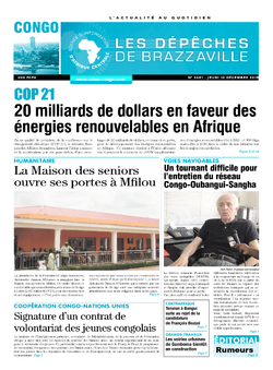 Les Dépêches de Brazzaville : Édition brazzaville du 10 décembre 2015