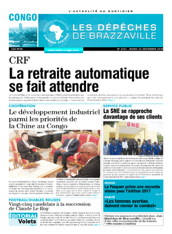 Les Dépêches de Brazzaville : Édition brazzaville du 22 décembre 2015