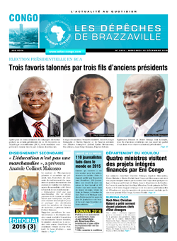 Les Dépêches de Brazzaville : Édition brazzaville du 30 décembre 2015