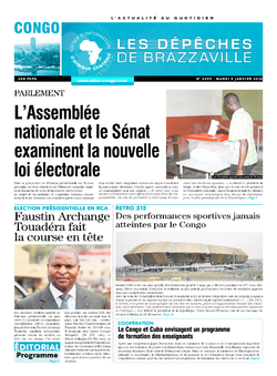 Les Dépêches de Brazzaville : Édition brazzaville du 05 janvier 2016