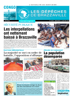 Les Dépêches de Brazzaville : Édition brazzaville du 06 janvier 2016