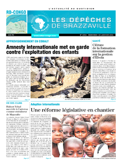 Les Dépêches de Brazzaville : Édition kinshasa du 20 janvier 2016