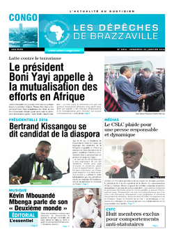Les Dépêches de Brazzaville : Édition brazzaville du 22 janvier 2016