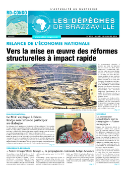 Les Dépêches de Brazzaville : Édition kinshasa du 25 janvier 2016