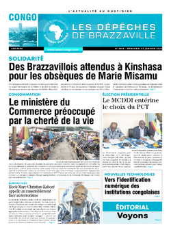 Les Dépêches de Brazzaville : Édition brazzaville du 27 janvier 2016