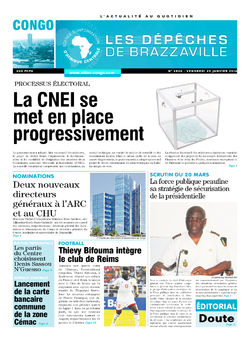 Les Dépêches de Brazzaville : Édition brazzaville du 29 janvier 2016