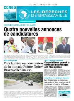 Les Dépêches de Brazzaville : Édition brazzaville du 01 février 2016