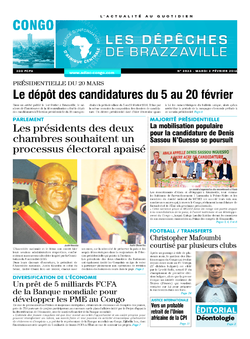 Les Dépêches de Brazzaville : Édition brazzaville du 02 février 2016