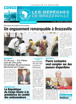Les Dépêches de Brazzaville : Édition brazzaville du 03 février 2016