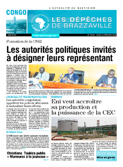 Les Dépêches de Brazzaville : Édition brazzaville du 04 février 2016