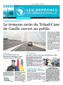 Les Dépêches de Brazzaville : Édition brazzaville du 08 février 2016