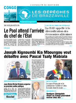 Les Dépêches de Brazzaville : Édition brazzaville du 15 février 2016